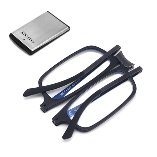 Lunettes de lecture pliables contre la fatigue visuelle, lecteur de poche portable pour presbyte