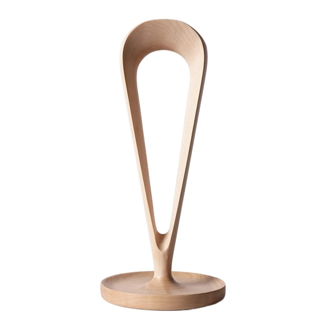 Support Support De Casque en Bois Texturé Stockage Massif pour Tous Les Écouteurs Casque(Maple)