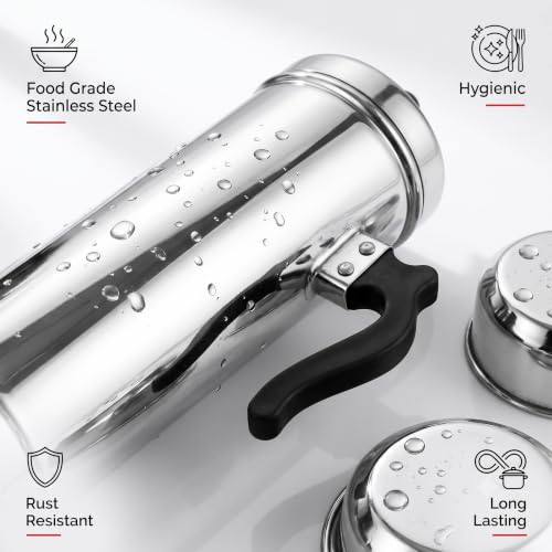 Image of Nakshathra Stainless Steel Kerala Style Candle Puttu Maker | Food Grade Stainless Steel Bakelite Handle Induction and Gas Compatible