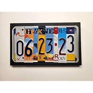 Custom Wedding, Anniversary, and Birthday License Plate Date Signs