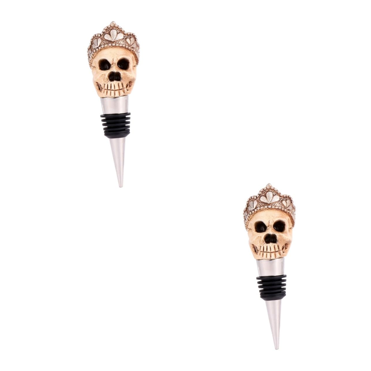 Tapones para botellas de vino con diseño de calavera ideales para tus fiestas