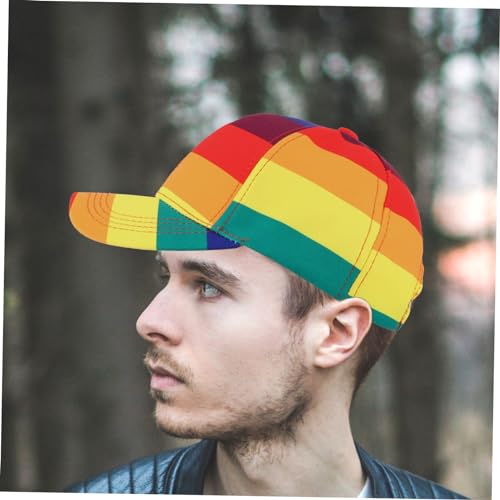 Casquette de baseball arc-en-ciel en polyester pour le sport