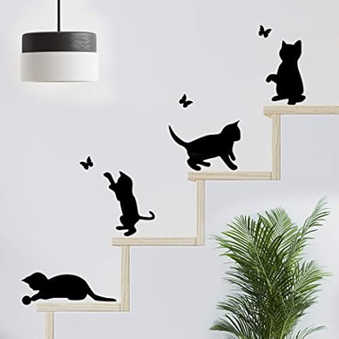 Funny Cats Jumping Wall Stickers for Home Cover