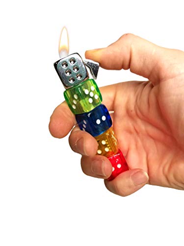 Encendedor recargable forma dados sin butano miniatura 1