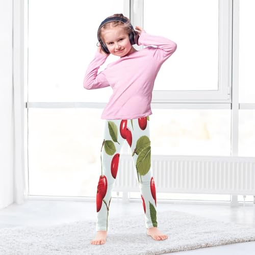 Bolaz Toddler Girls Leggings Printed Yoga Pants Leggings Cherry Seven for Kids4