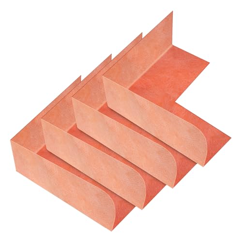 Waterproof Membrane For Shower, Waterproofing Polyethylene Seamless Membrane, Inside Or Outside Corner For Bathroom, Kitchen,Saunas And Wet Areas, Steam Room, Wall, Windows (4Pcs Inside)