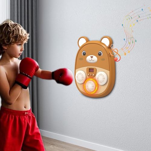 Machine de boxe musicale murale LED jouet sportif d'entraînement intérieur