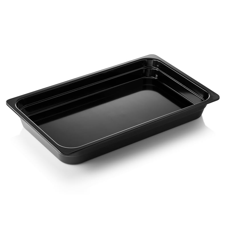 GN - Contenitore 1/1 GN 65 nero, 65 mm, in melamina, colore: Nero