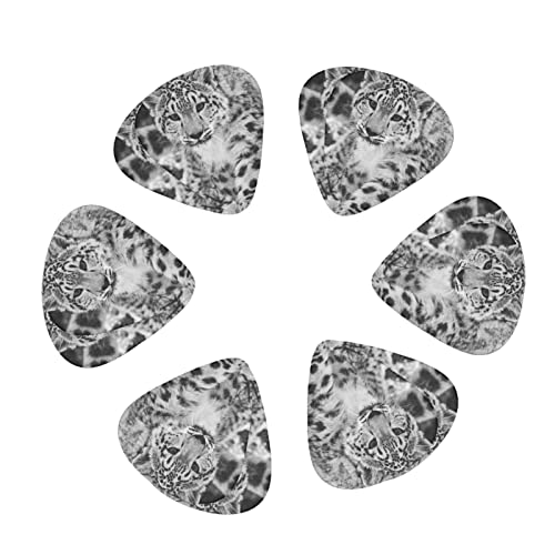 Ensemble de 12 médiators de guitare léopard des neiges pour guitare acoustique, guitare électrique, contrebasse, ukulélé - Les Beatles, Paul McCartney, John Lennon, RIngo Starr, George Harrison Ensemble de 12 médiators de guitare léopard des neiges pour guitare acoustique, guitare électrique, contrebasse, ukulélé – Image 3