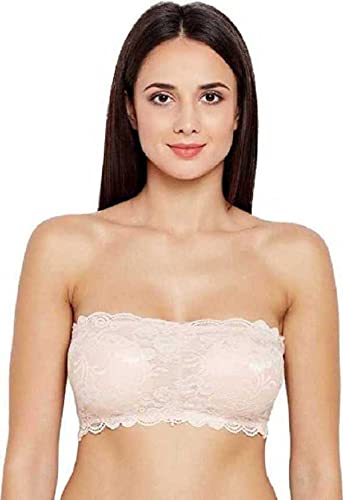 Image of Women's Lace Padded Wire Free Bralette Bra