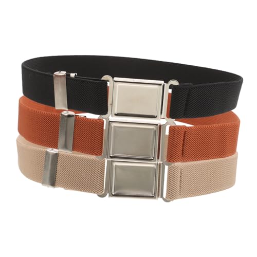 3Pcs Adjustable Waist Belts with Buckle Comfortable Cloth and Materials for Snug Fit for Various Ages Soft Design