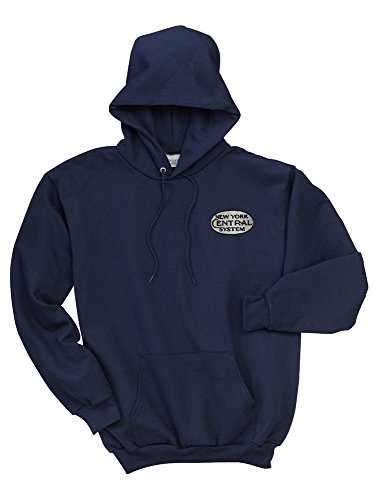Daylight Sales New York Central White Logo Pullover Hoodie Sweatshirt Navy Adult L [28]