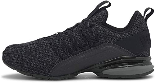PUMA Men's Axelion Cross-Trainer, Black-Ultra Gray, 11