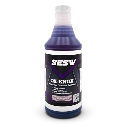 Southeast Softwash Ox Knox Oxidation Remover | Heavy-Duty Cleaner for Vinyl, Concrete & Metal | Restores Siding, Roofing & More | Vinyl Siding Restorer and Protectant | (1 Quart Bottle, 1 Bottle)