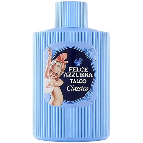 Felce Azzurra Body Powder / Talc Plastic Bottle Shaker 200gr. 7oz Cover