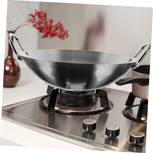 Wok de acero inoxidable VOSAREA con diseño bianaural miniatura 6