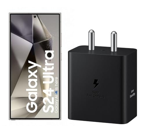 Image of Samsung-Original 45W Super Fast Charger Adapter Compatible with Samsung Galaxy S24 /S23 /S22 /S21 /S20 (Ultra /Plus /Fe), Note 20 /20+ /10(All Series),Flip /S /A /F /M Series | Type C PD 3.0 Charger Adapter,Black