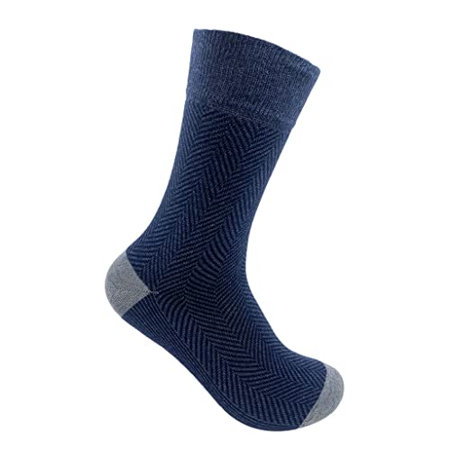 Image of Mint & Oak Printed Crew Socks For Men, Soft Cotton Calf Length Socks, Colorful Sock Gift For Men, Anti-Microbial & Odour Free, Funky Socks - Gift Box of 3