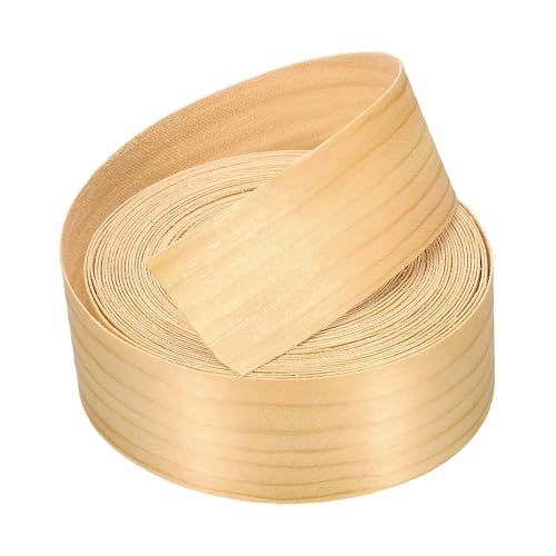 Cinta de borde de madera de chapa de 1-1/2" x 25 pies para restauración