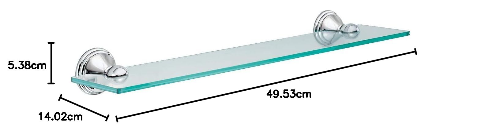 Moen DN8490CH Preston - Mensola da bagno, cromata