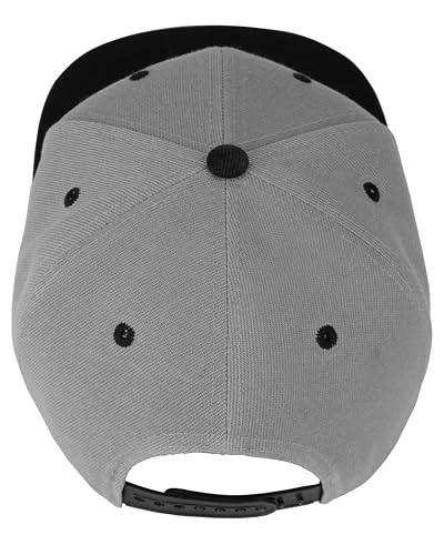 Image of Gelante Plain Blank Flat Brim Adjustable Snapback Baseball Caps LOT 6 Pack