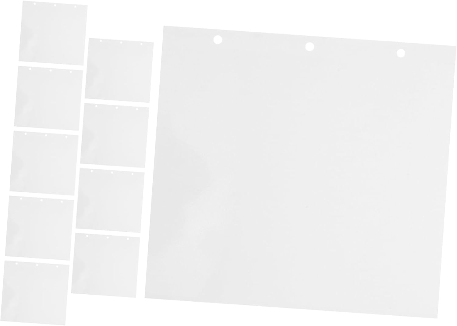 Zerodeko 10pcs Self-Adhesive Photo Album Pages Refill Sleeves for Scrapbooking and Card Collections for Preserving Cherished Memories