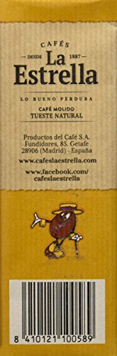 LA ESTRELLA Café Tostado Molido Natural 250g - 4 Paquetes - Imagen 3