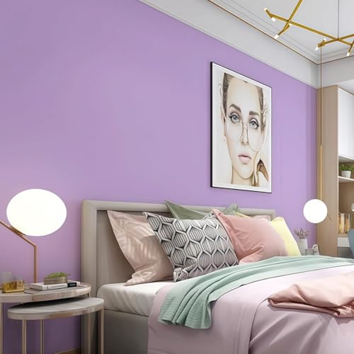Papier peint violet pour chambre et salon effet vinyle adhésif - 5