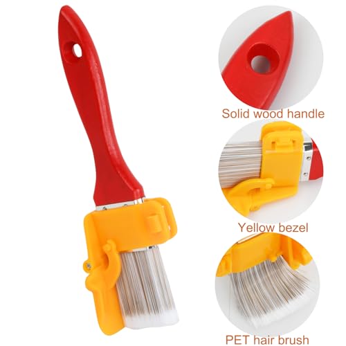 2 Stück Pinselkantenschneider Kantenpinsel Pinselkantenpinsel Farbkantenschneider zum Einschneiden Malerpinsel für Zuhause, Büro, Zimmer, Wand, Decken, Kanten