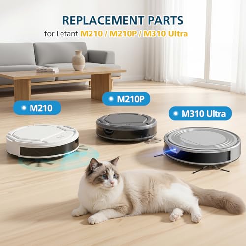 Image of Filter Replacement Parts for Lefant M210 / M210P / M310 Ultra Robot Vacuum | Filter Size 𝟱.𝟯 * 𝟮.𝟬 𝗜𝗻𝗰𝗵 (for M210 inch2025 Year and Later inch NEW Model Machine)