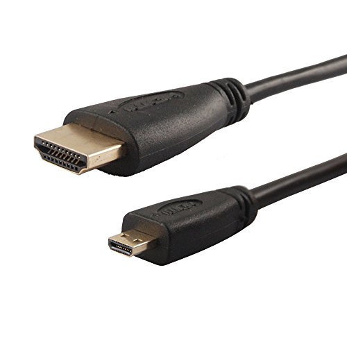 COOLEAD 高速 Micro HDMI  to HDMI  変換ケーブル 24Kゴールドコネクタ マイクロHDMIコネクタでHD機器と連続し ビデオカメラ タブレット 携帯電話 PC あるいは HDTv1080フルHD を連続 1.4Vイーサネット / 3D / オーディオリターン をサポート