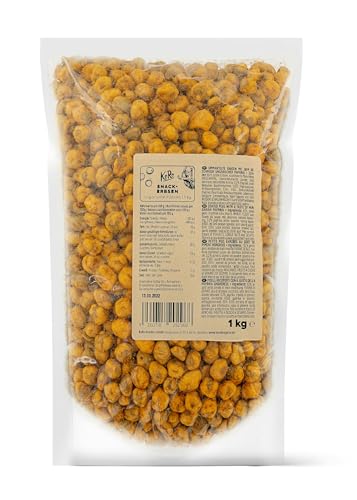 KoRo - Snack Erbsen Ungarische Paprika 1 kg - Knackige Erbsen mit Paprikagewürz