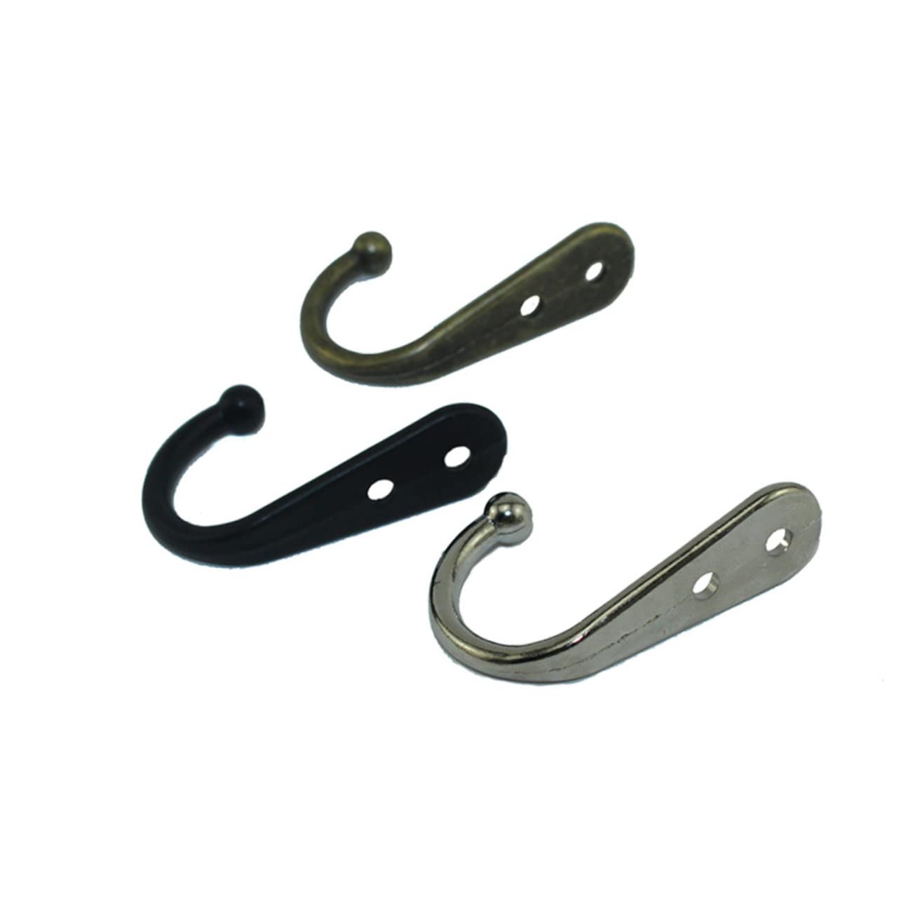 20 Stück Kleiderständer aus Metall Handtuchhaken Metallhaken Metallbügel S-Haken Handtuchhalter Kleiderhaken Kleiderbügel Wandhaken Kleiderhaken Garderobe Hakenleiste Hakenleiste Schwarz Vi