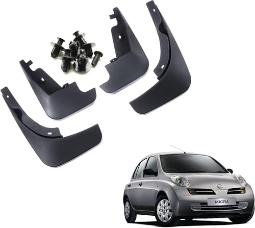 Image of WolkomHome Mud Flap Compatible with Micra - Durable Splash Guards for Car Exterior Protection