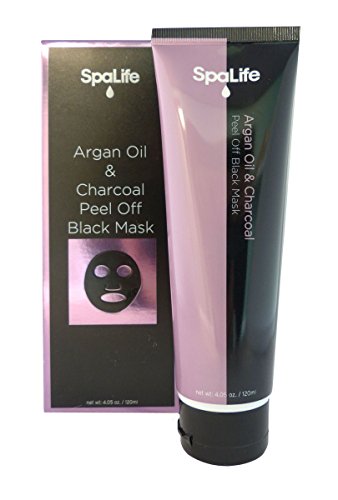 Spa Life Argan Black Mask - Blackhead Remover - Activated Charcoal Face Mask - Peel Off Mask - 4.05oz (Argan oil & Charcoal)
