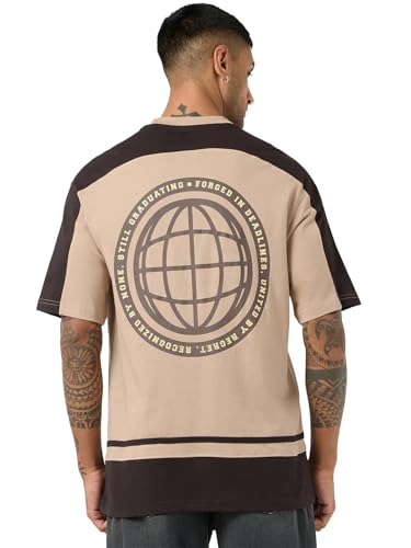 T-shirt pour homme Bewakoof en racine de gingembre taille L coton casual