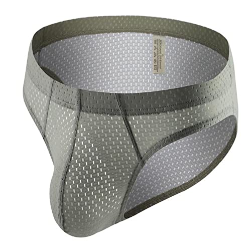 Men's Fashion Breatheable Low-Waist Mesh Boxers Shorts Briefs Thong3