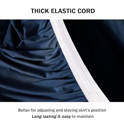 Housse de canapé extensible résistante à l'usure et flexible bleu 3 places