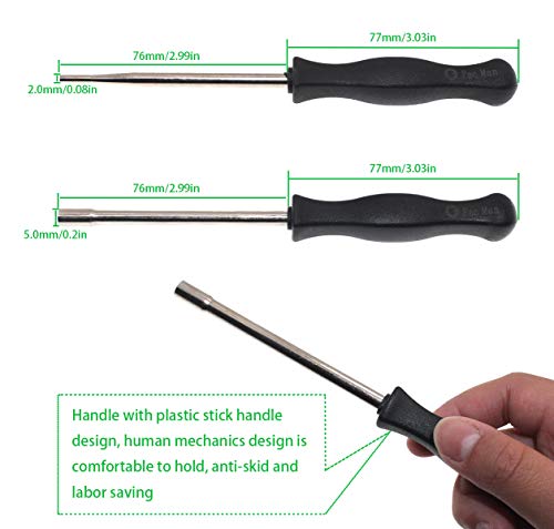 14 Carburetor Adjustment Tool Kit With Double D Single D 530035560 Splined Carburetor Jet Cleaner Brush for 2Cycle Trimmer Chainsaw Lawn mower Small Engine Compatible Craftsman Poulan Troy bilt