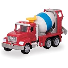 Driven by Battat 7-Inch Cement Truck Toy with Lights & Sounds, Movable Parts, Construction Vehicle for Boys & Girls, Durable Design, Realistic Details, 3+ Years Toy for Kids