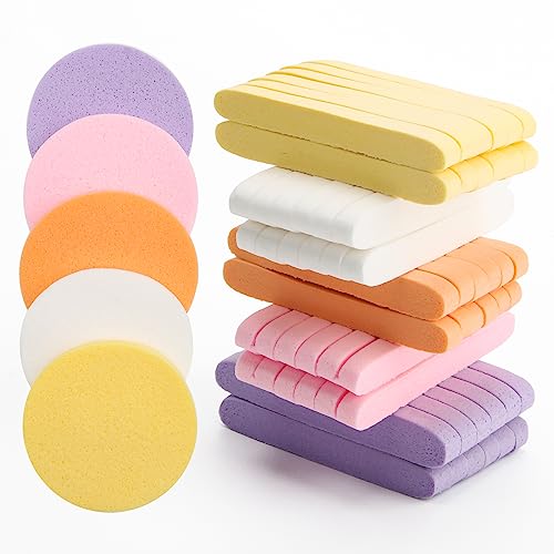 Luxiv 120 Pcs Compressed Facial Sponges, Cleansing Estheticians Sponge