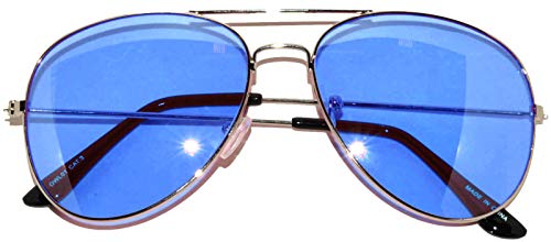 Image of OWL Aviator Pilot Sunglasses for Women and Men Size Medium Gold, Black, Silver, Bronze, Colorful Metal Frame