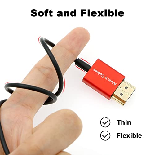 Alvin’s Cables 8K Ultra-Thin HDMI Cable 48Gbps High-Speed HDMI-2.1 Cable for Atomos Ninja-V 4K-60P 6K-Record, Z-CAM - Image 2