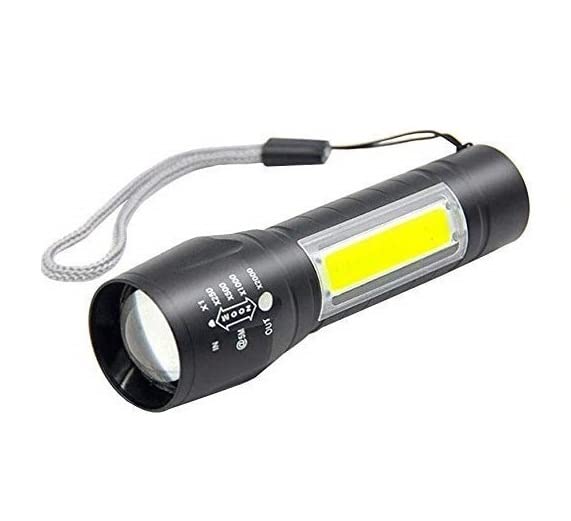 FLIPXEN Flashlights 7W Mini LED Flashlights, Tactical Flashlights, Zoomable, High Lumen, Water Resistant, for Camping, Hiking (Electric Pocket Torch)