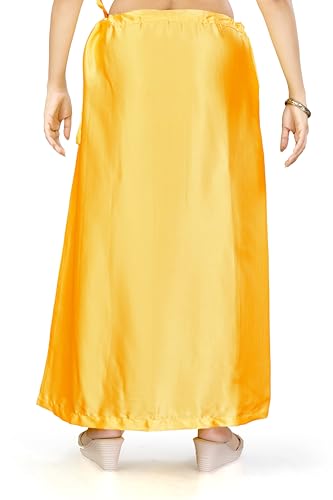 Image of Madhu Fashion Women's Satin Saree Petticoat Saree Underskirt