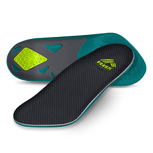Image of RBX Plantar Fasciitis Ortho Insoles, 3 /4 Size for Men (Teal)