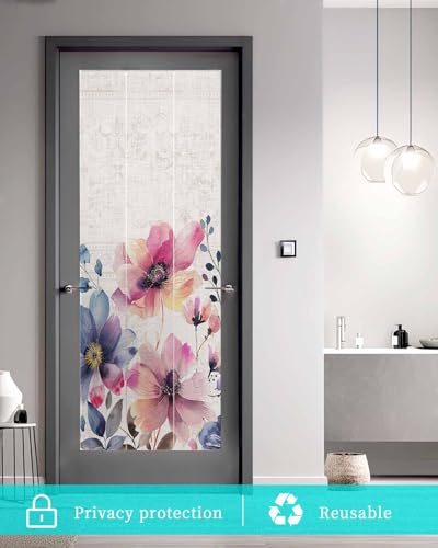 Vinilo decorativo para ventana rosa y púrpura 35.4 x 78.7 pulgadas miniatura 5