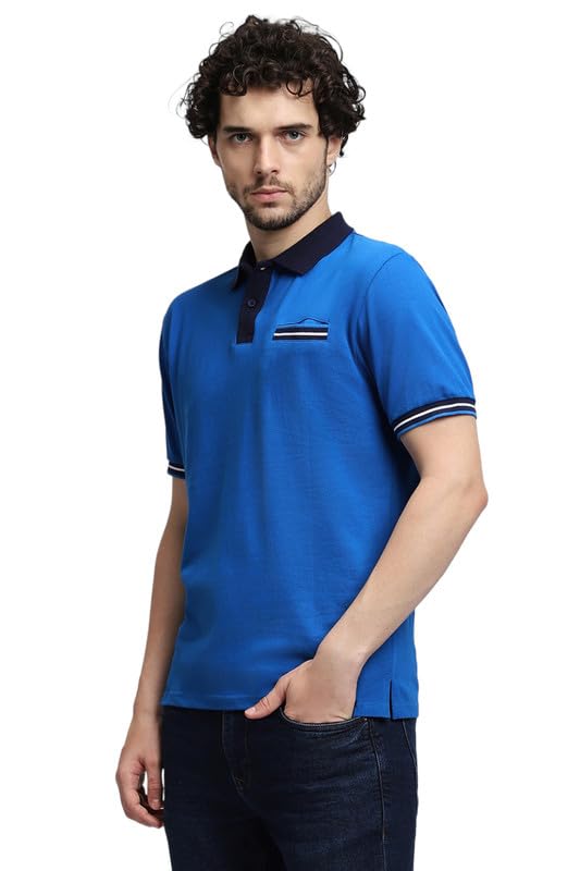 Image of Dennis Lingo Men's Cotton Solid Slim Fit T-Shirt