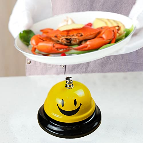 BEEK Tischglocke Tischklingel, Rezeptionsklingel mit Knackigem Klingeln, Handglocke Aus Edelstahl Gefertigt für Restaurants, Hotels, Bars