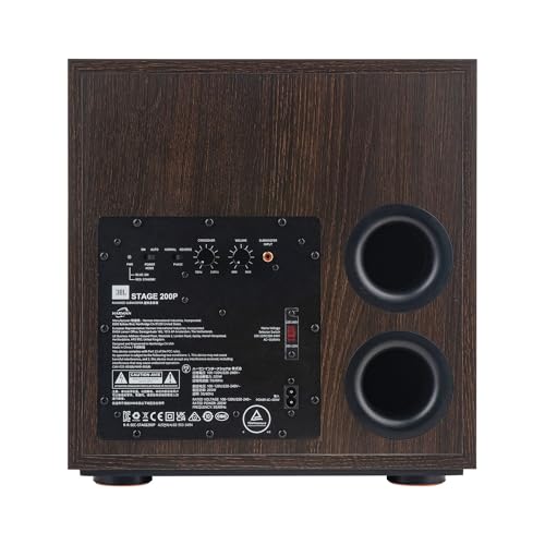 Image of JBL Stage 2 200P 300 Watt 10 Inch Powered Subwoofer (Espresso)